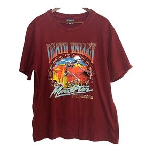 Death Valley Marathon Coney Island Picnic Rust Colored T-Shirt XL NWT
